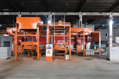 Modular Ceramsite Sandwich Blocks — Production line overview